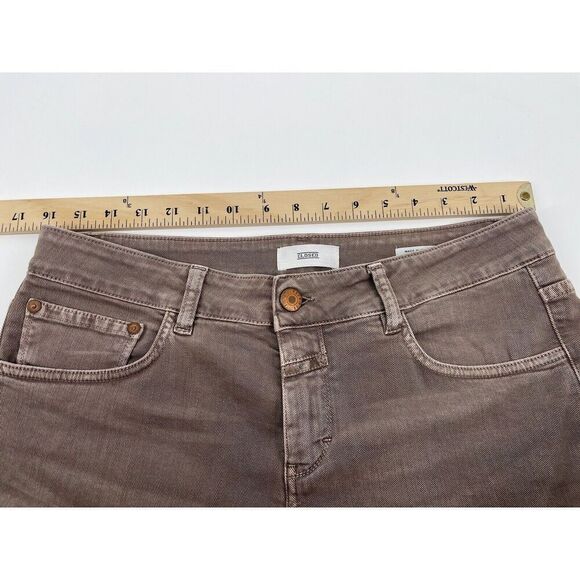 CLOSED Baker Womens Stretch Denim Biscotti Brown Stretch Jeans Skinny Size 31 - Picture 3 of 9